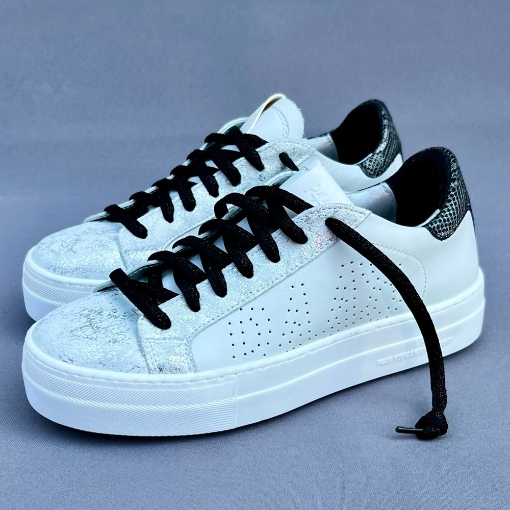 P448 White and Black Sneakers - Picture 2 of 10